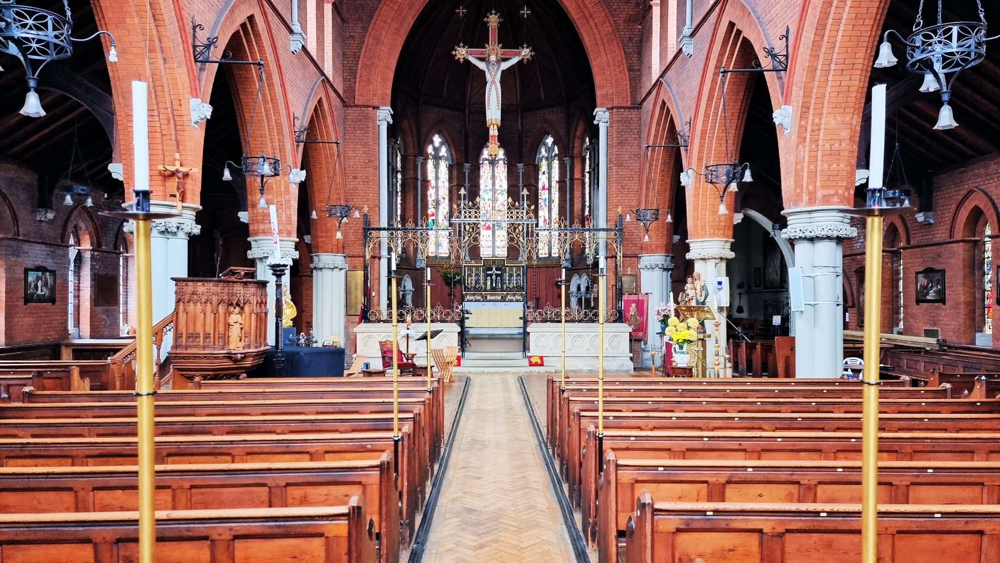 The interior of St Luke's, Kingston upon Thames